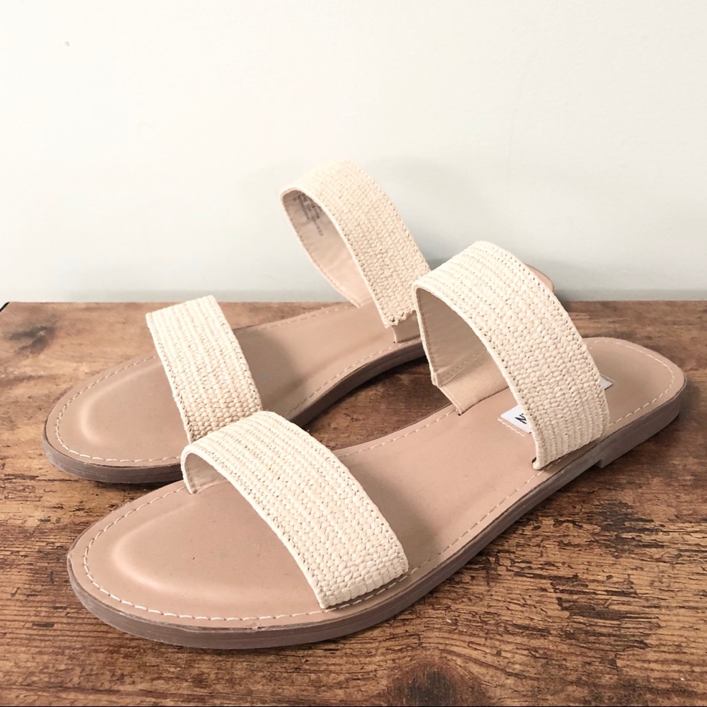 Steve Madden Maelie Sandal in Natural Raffia